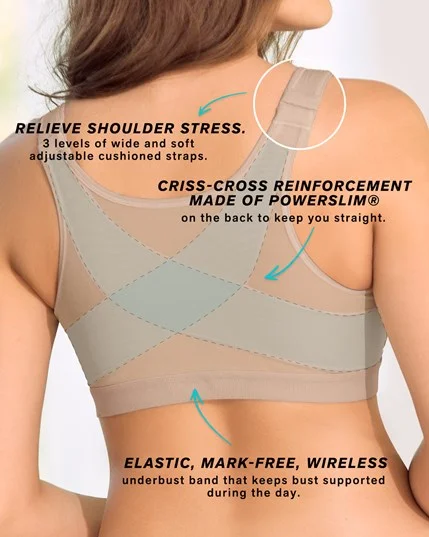 DOCTOR RECOMMENDED POST-SURGICAL WIRELESS BRA WITH FRONT CLOSURE