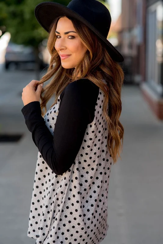 Polka Dot Baseball Tee