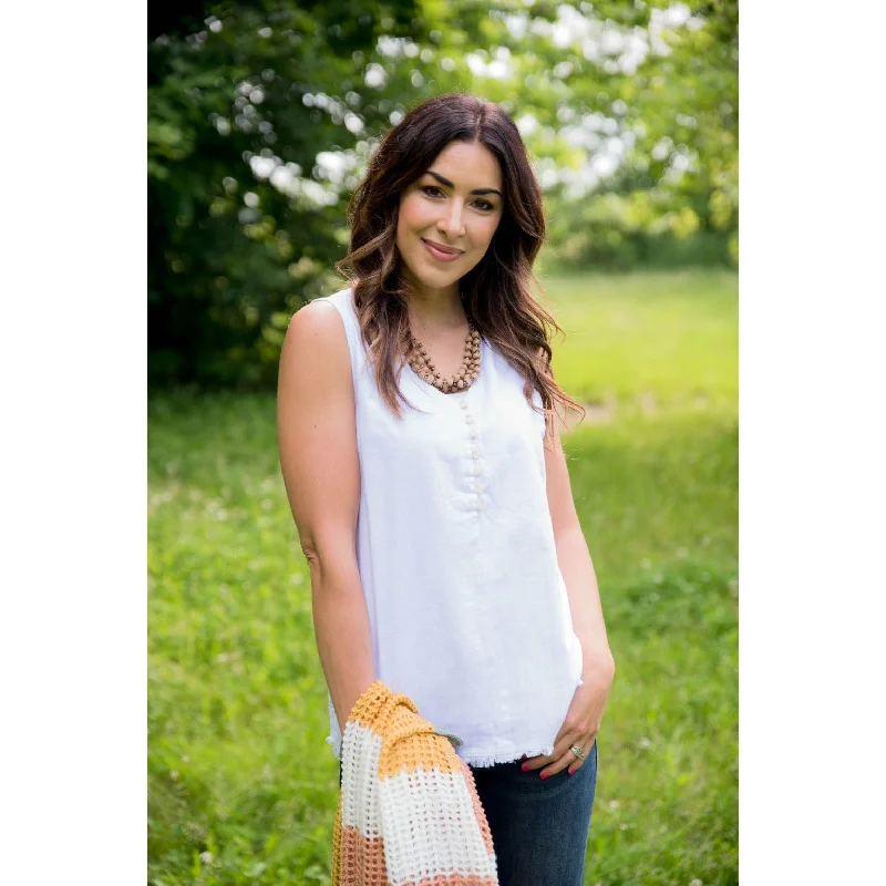 Fringe Button Tank