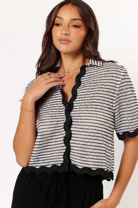 Giada Top - Black White