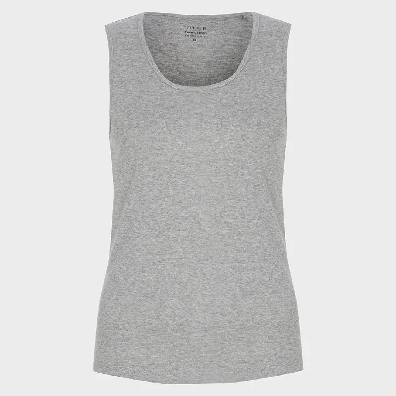 Ladies Crew Neck Vest - Grey