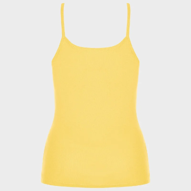 Ladies Essential Spaghetti Vest Popcorn