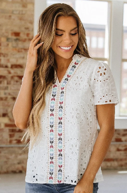 Miller Boho Cut Out Blouse | S-XL