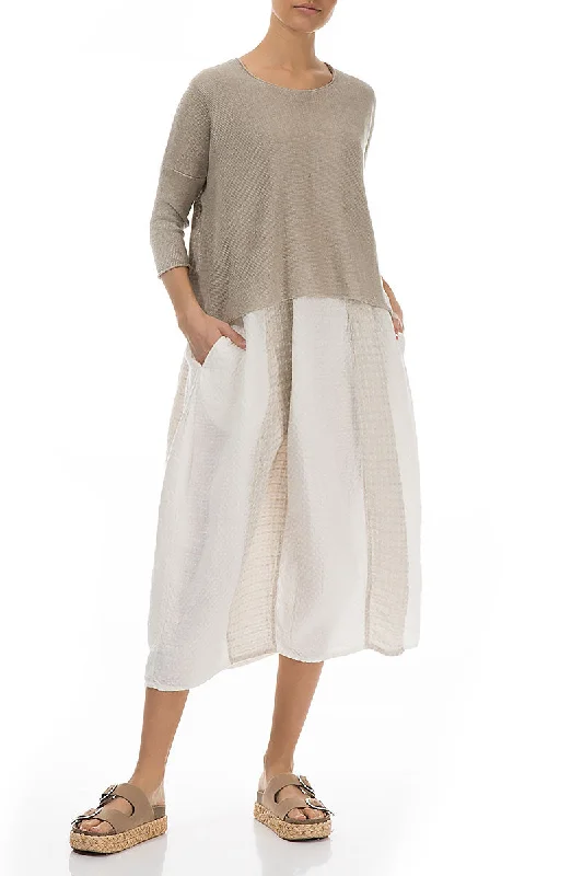 Minimalist Natural Linen Jumper