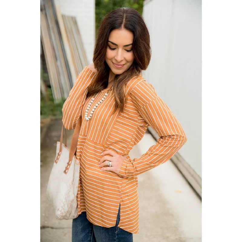 Mixed Striped Long Sleeve Tee