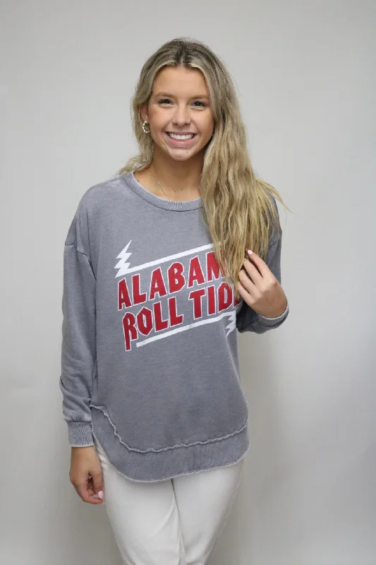 Pressbox Alabama ""Jamie"" Fleece Crew Neck