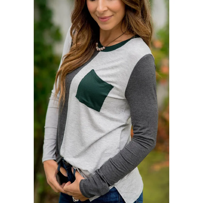 Sassy Split Pocket Tee