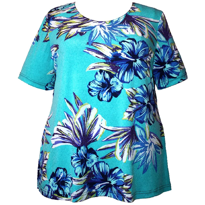 0x / Aqua Oversize Floral