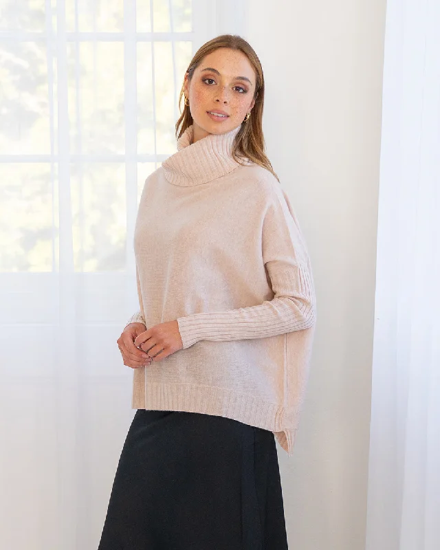 Sinead Roll Neck Knit - Blush