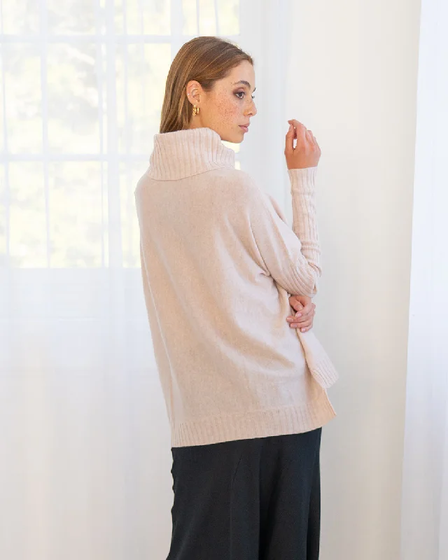 Sinead Roll Neck Knit - Blush