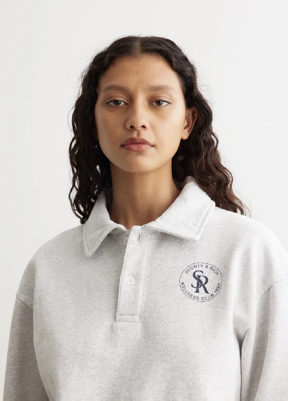 S&R Cropped Polo Sweater