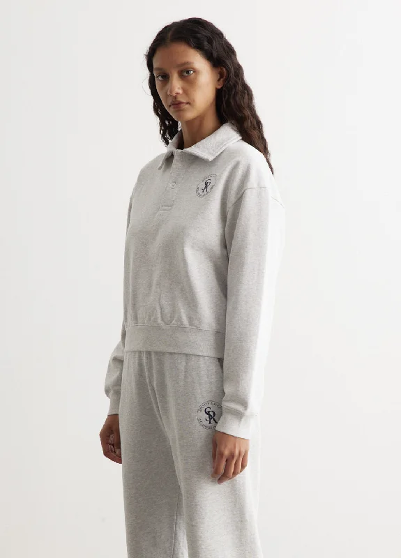 S&R Cropped Polo Sweater