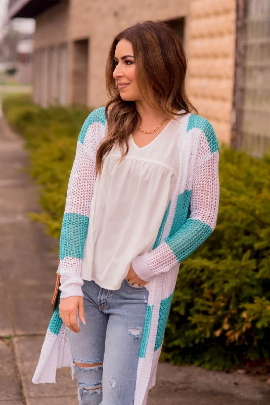 Striped Knit Cardigan