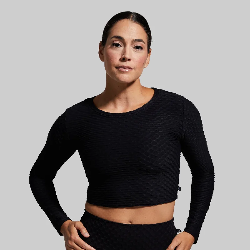 Summit Crop Top (Black)