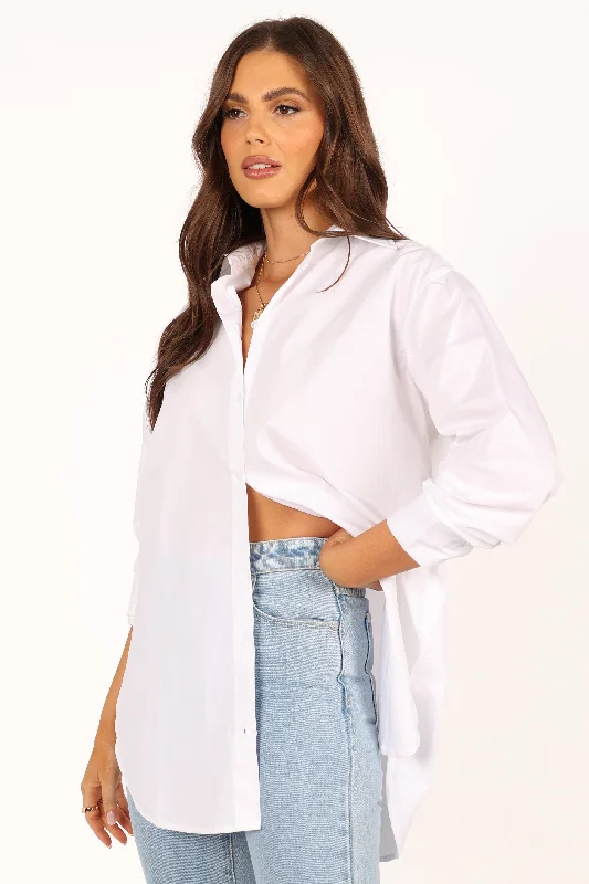 Tal Oversized Shirt - White