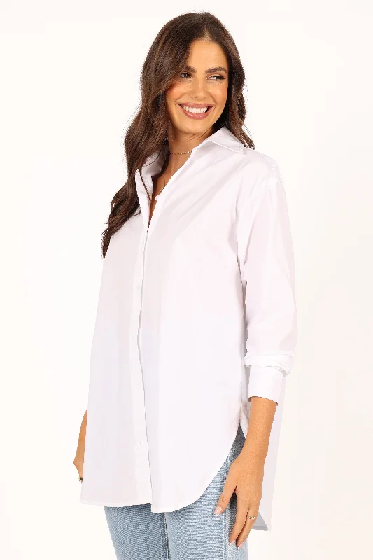 Tal Oversized Shirt - White