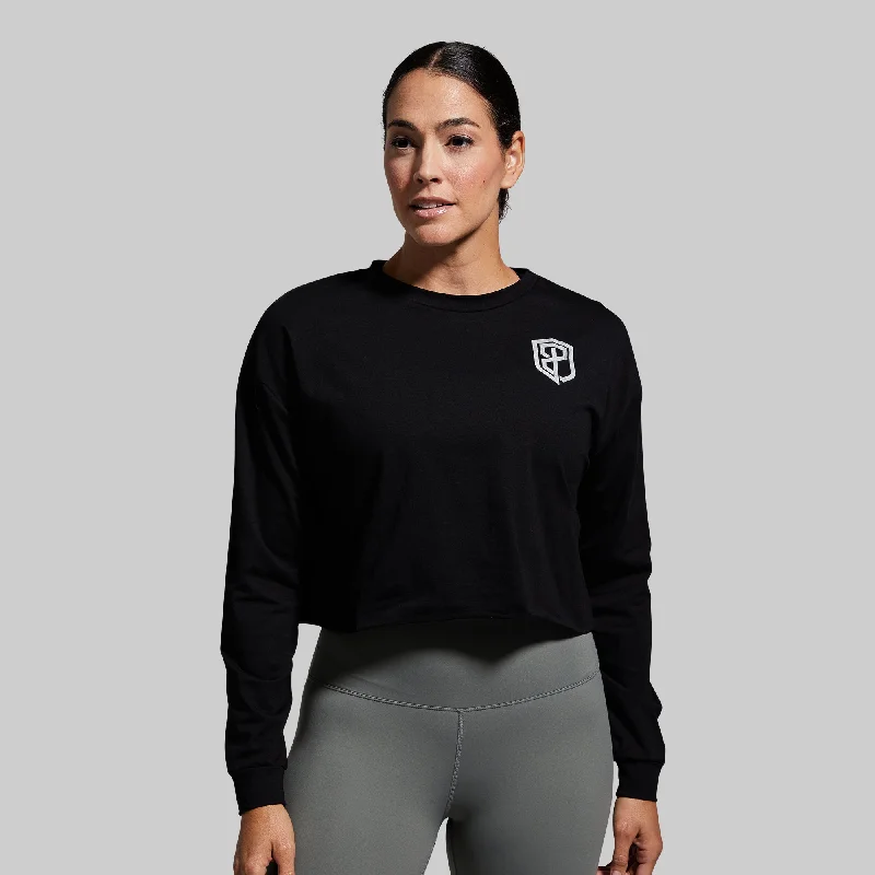 Training Crop Long Sleeve (Black)