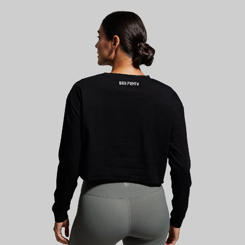 Training Crop Long Sleeve (Black)