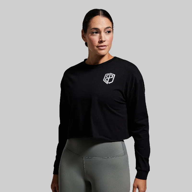 Training Crop Long Sleeve (Black)