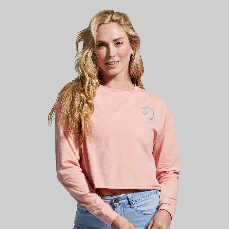 Training Crop Long Sleeve (Rose Blossom)