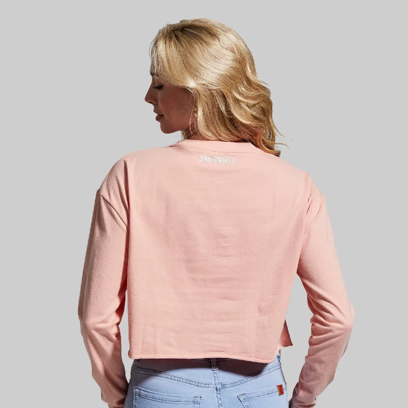 Training Crop Long Sleeve (Rose Blossom)