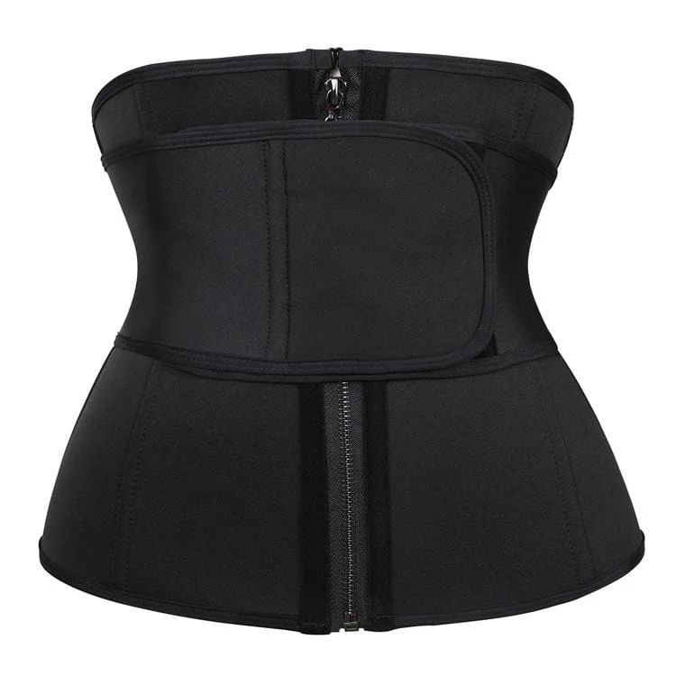 Women's Front Zip Hook And Loop Underbust Corsets