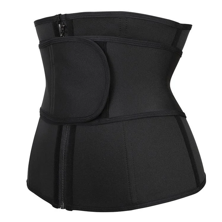 Women's Front Zip Hook And Loop Underbust Corsets