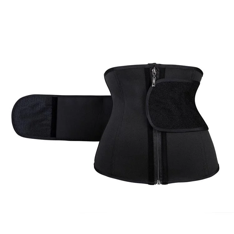 Women's Front Zip Hook And Loop Underbust Corsets