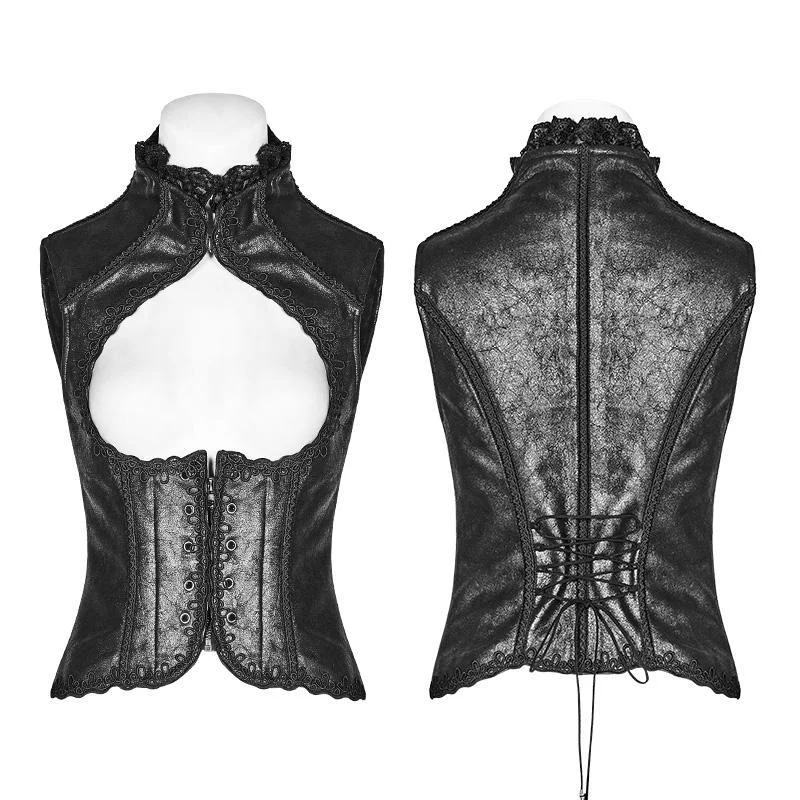 Women's Goth Embroidered Underbust Corset