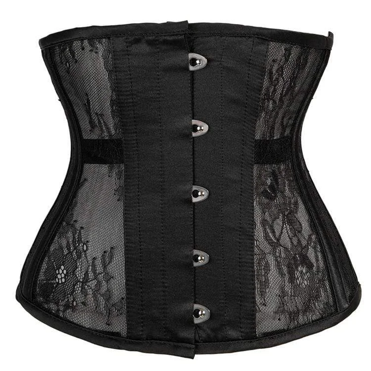 Women's Gothic  10-steel boned Mesh Underbust Corsets