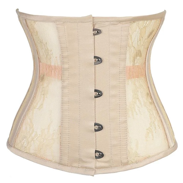 Women's Gothic  10-steel boned Mesh Underbust Corsets