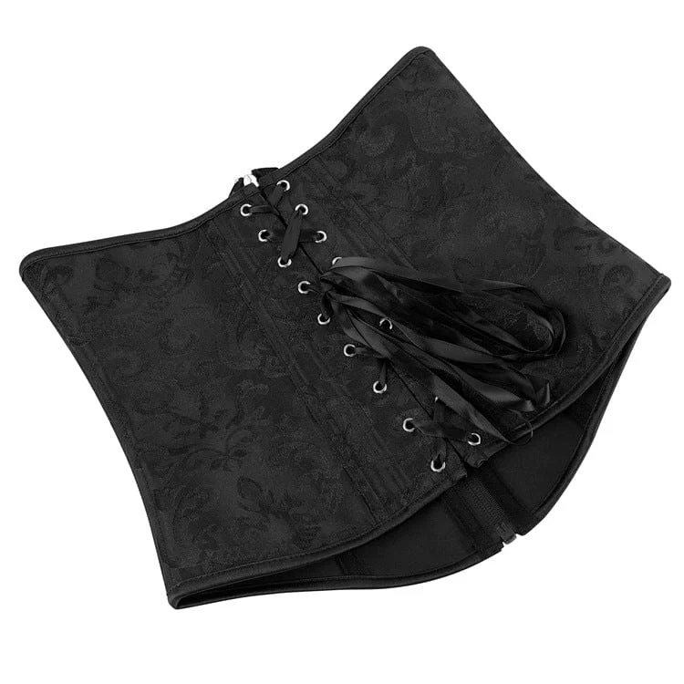 Women's Gothic Embossing Lace-up Underbust Corset