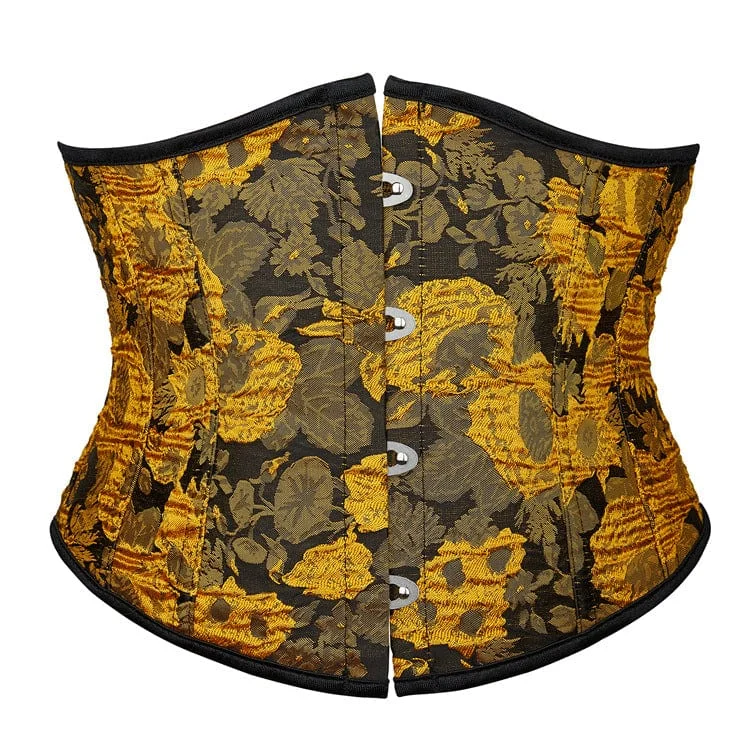 Women's Gothic Floral Printed Underbust Corset