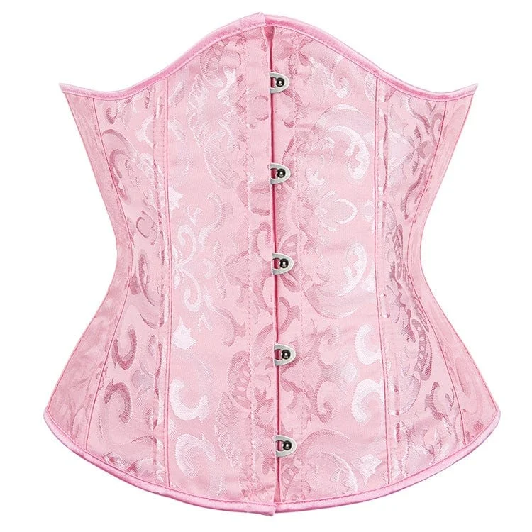 Women's Gothic Floral Printed Underbust Corset