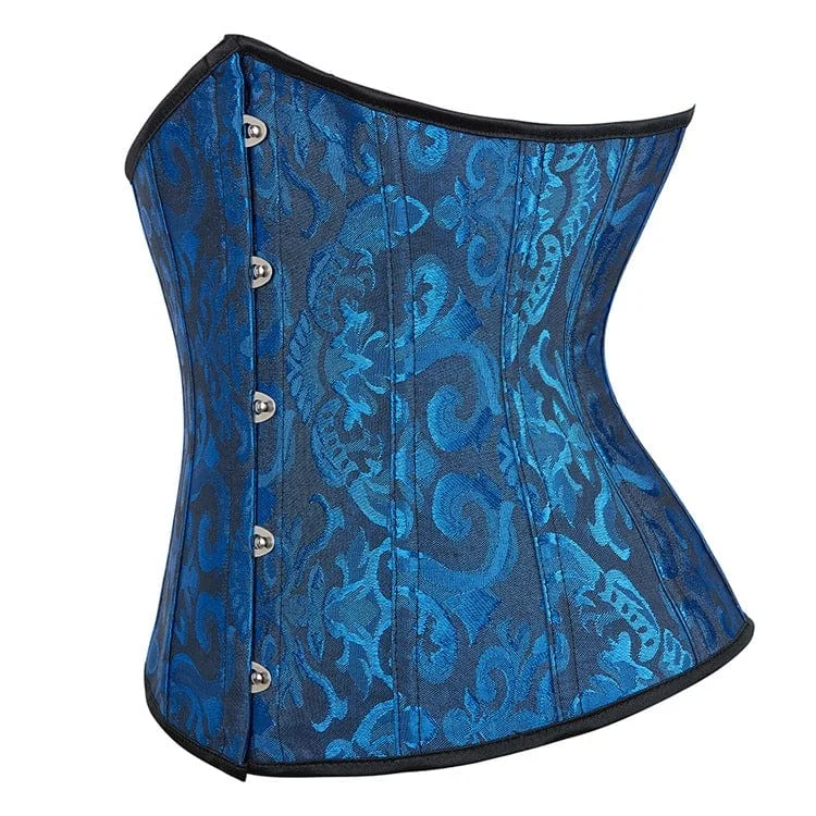 Women's Gothic Floral Printed Underbust Corset