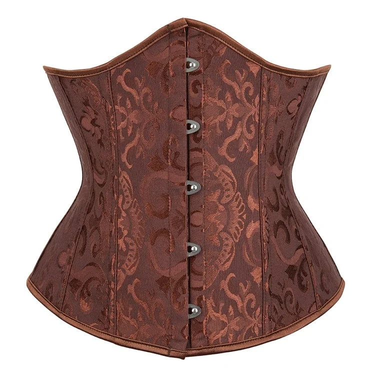 Women's Gothic Floral Printed Underbust Corset