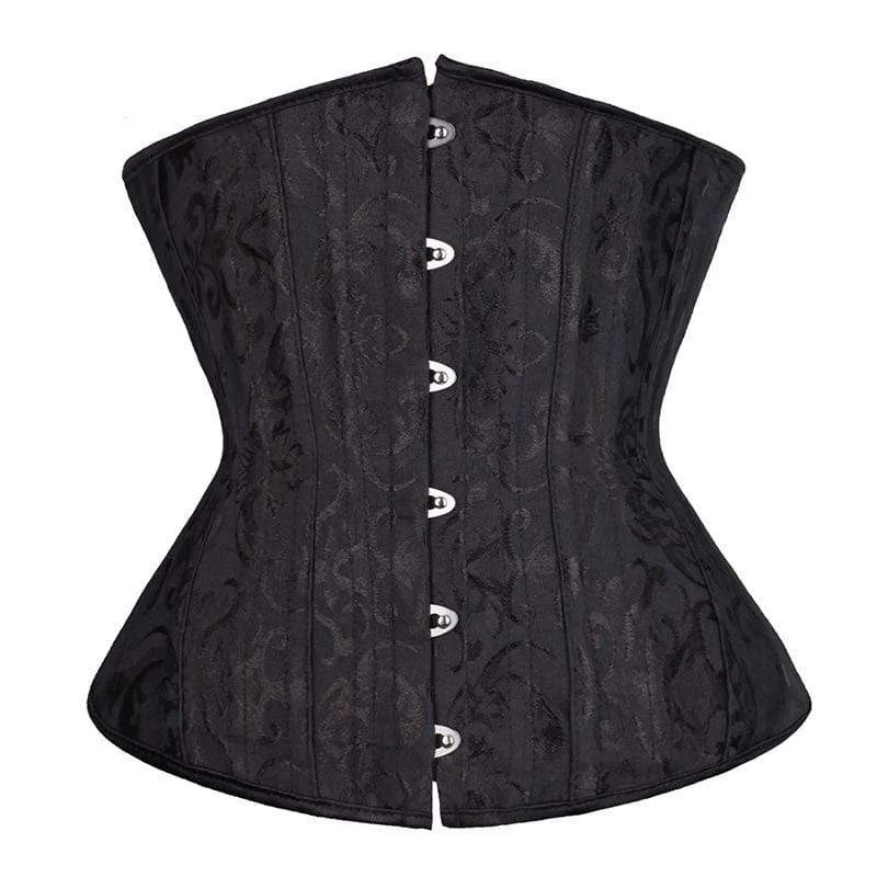 Women's Gothic Jacquard 26-steel boned Underbust Corsets