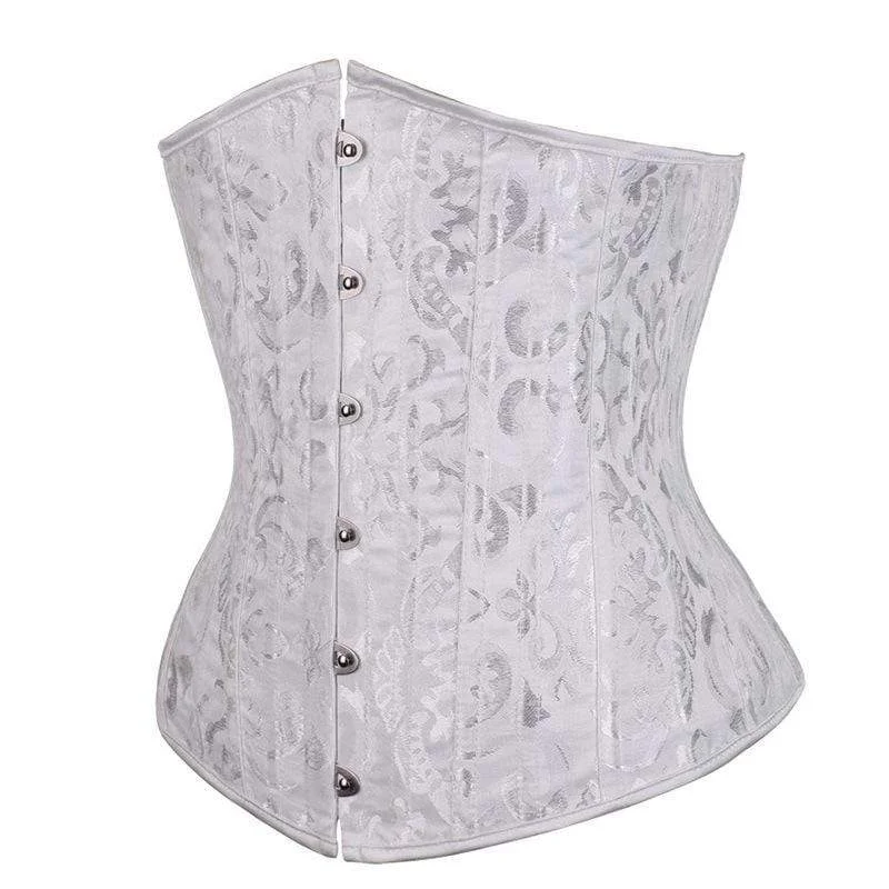 Women's Gothic Jacquard 26-steel boned Underbust Corsets