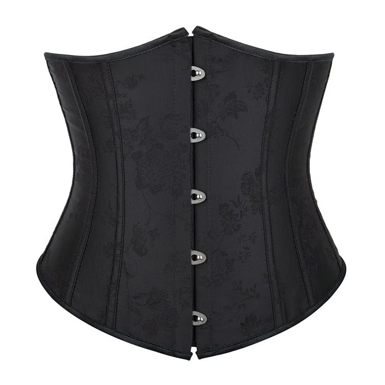 Women's Gothic Lace-up Floral Printed Underbust Corset