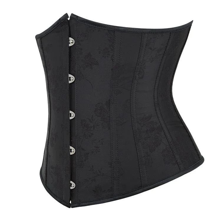 Women's Gothic Lace-up Floral Printed Underbust Corset