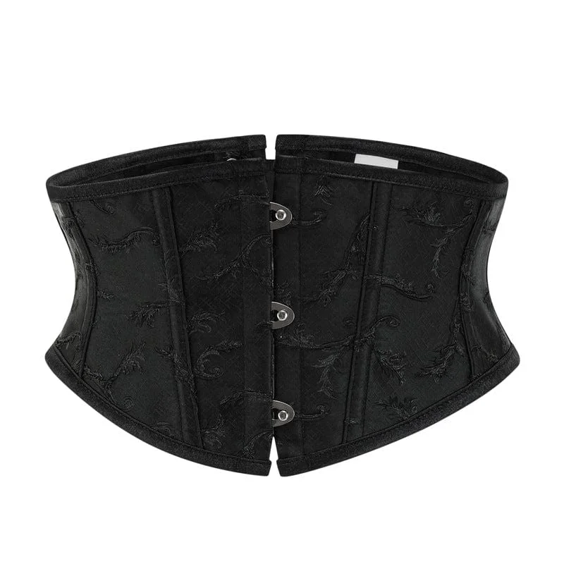 Women's Gothic Lace-Up Jacquard Underbust Corsets