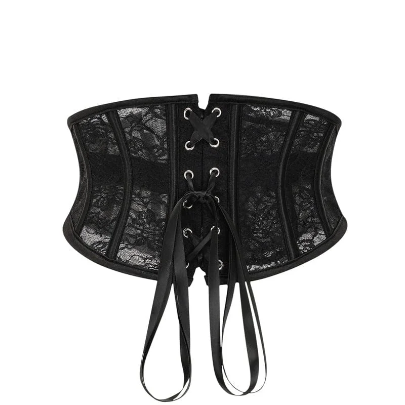 Women's Gothic Lace-up Lace Underbust Corset