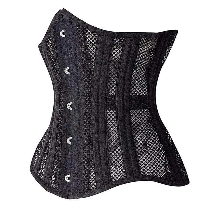 Women's Gothic  Mesh 24-steel boned Underbust Corsets