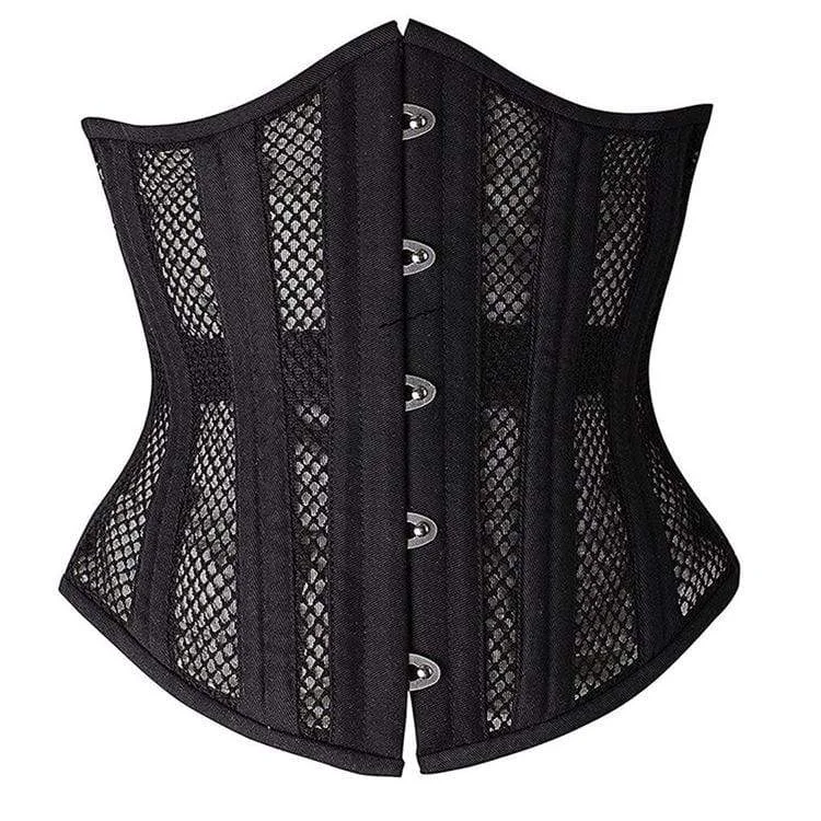 Women's Gothic  Mesh 24-steel boned Underbust Corsets