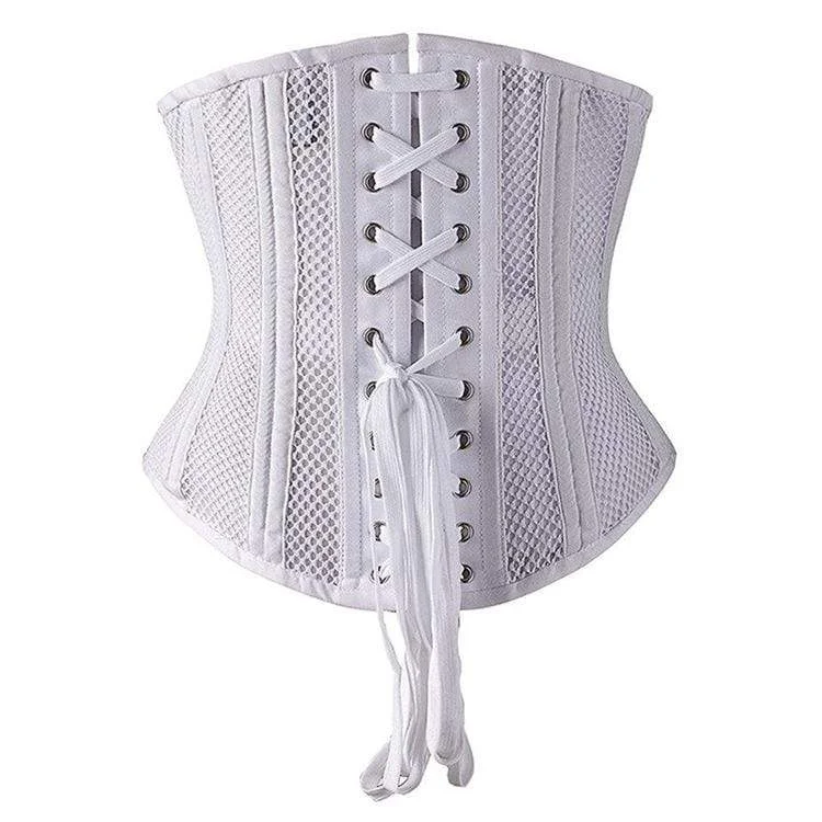 Women's Gothic  Mesh 24-steel boned Underbust Corsets