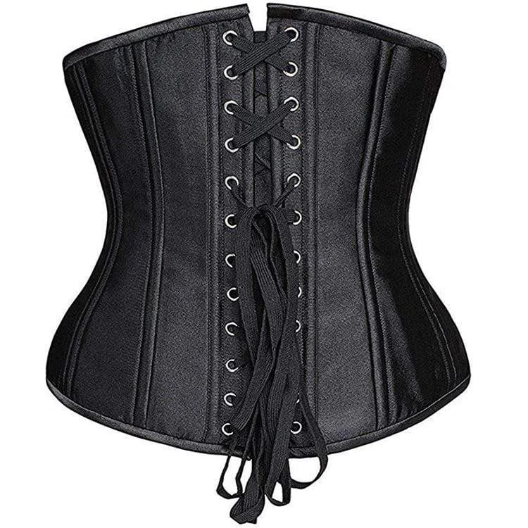 Women's Gothic Pure Color 24 Steel Boned Underbust Corsets