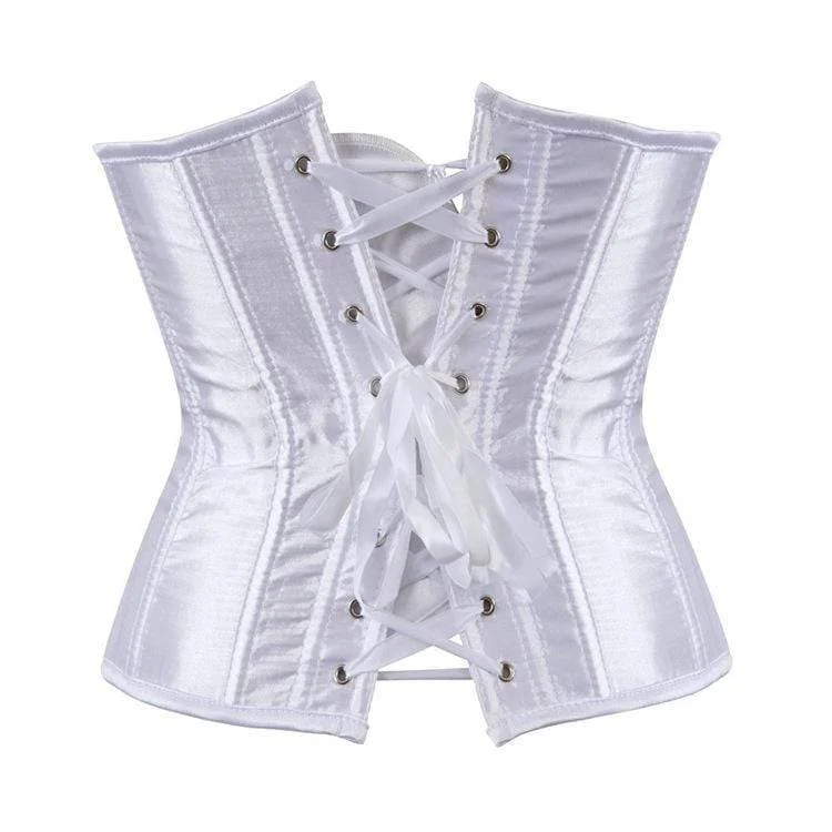 Women's Gothic Pure Color Satin Underbust Corsets