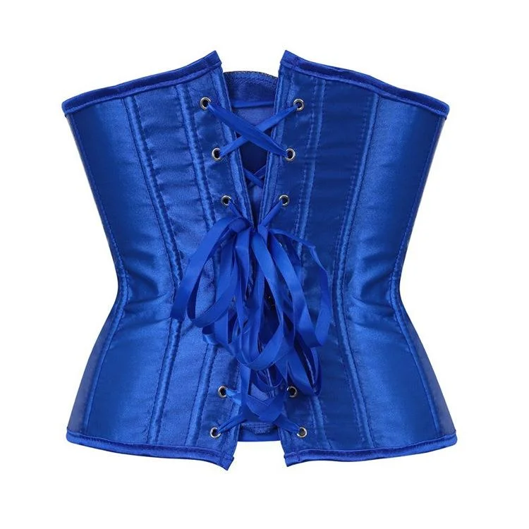 Women's Gothic Pure Color Satin Underbust Corsets