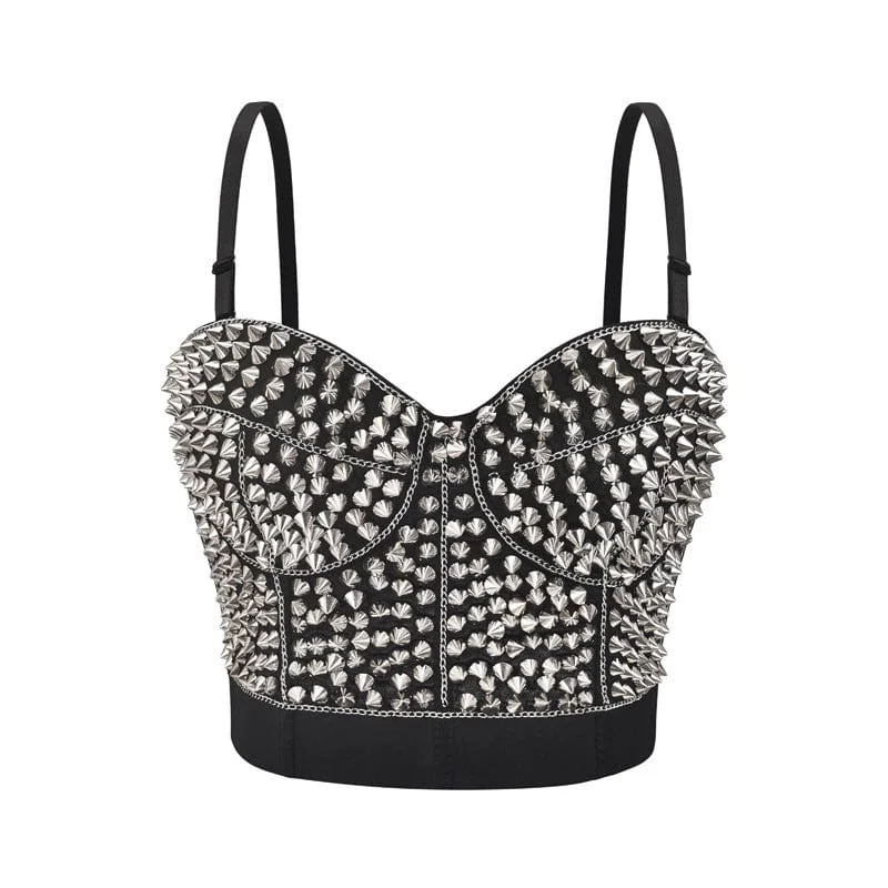 Women's Gothic Rivets Bustier