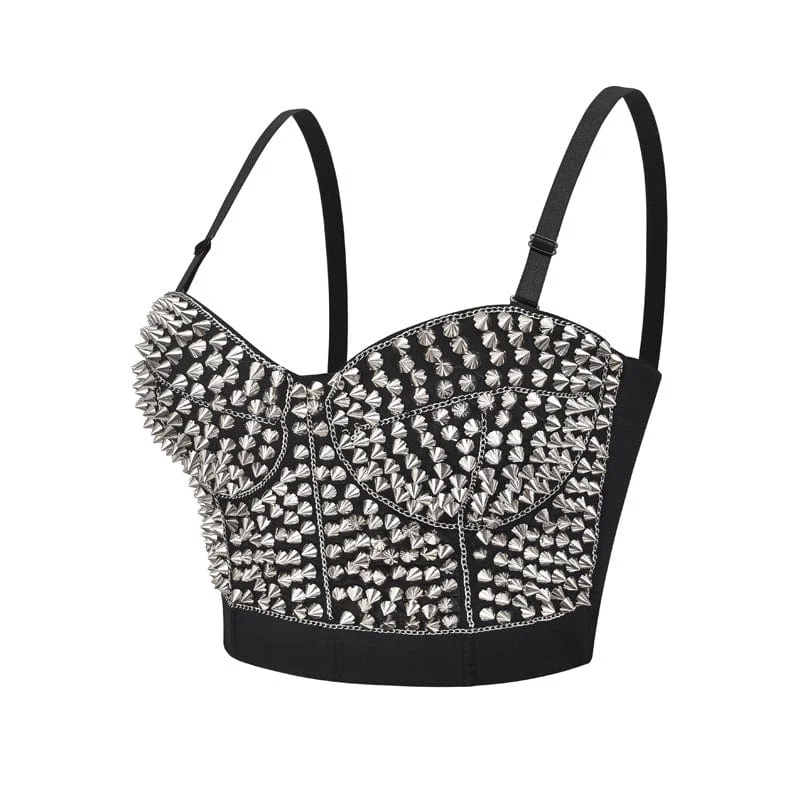 Women's Gothic Rivets Bustier